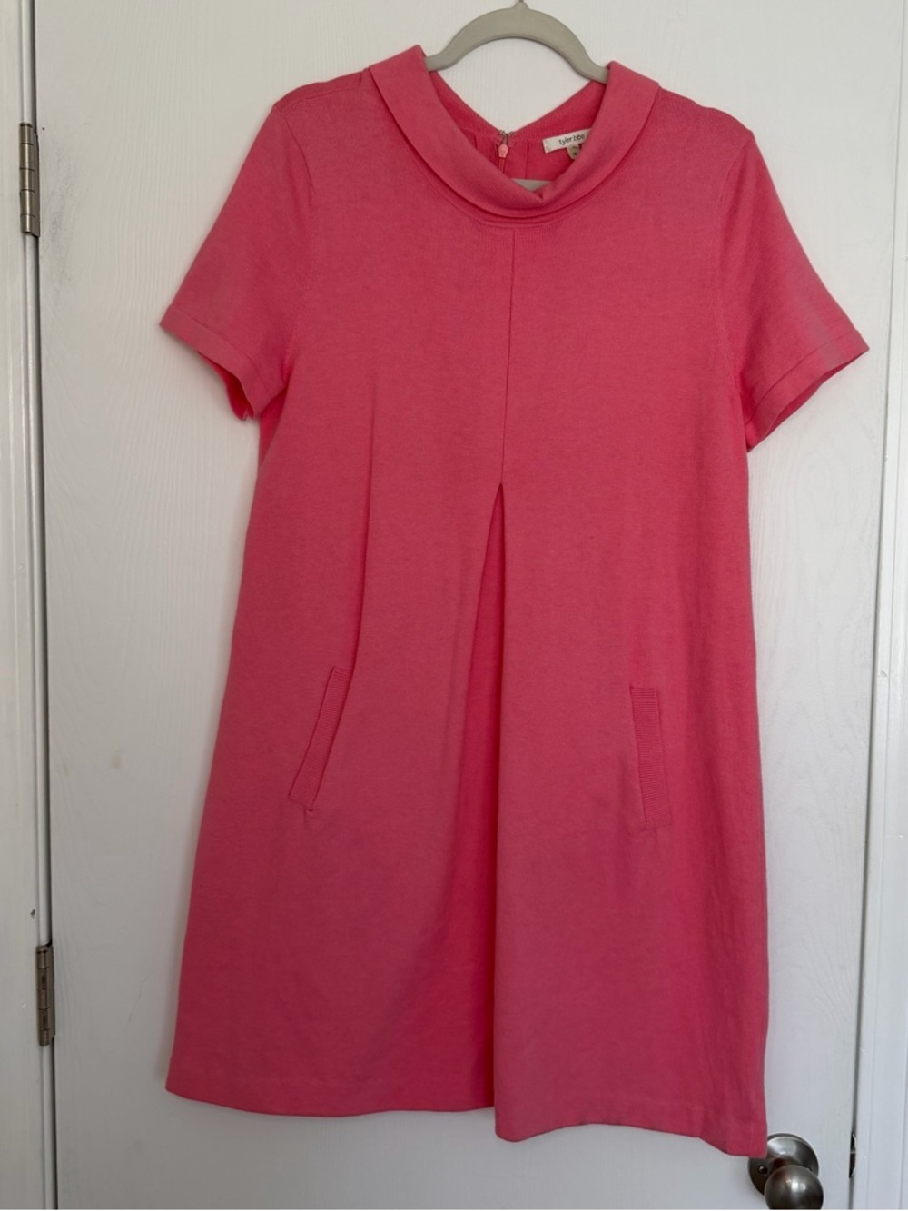 Tyler Boe Kristen Bright Pink Cashmere Blend Knit Dress